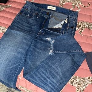 Madewell medium wash 9” high rise jeans